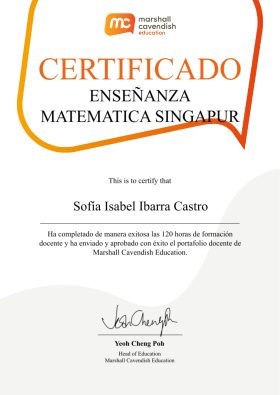 certificado enseñanza matematica Singapur